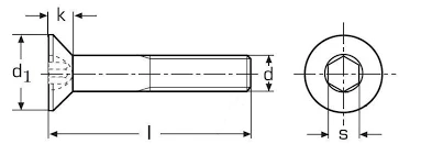 DIN7991 Hex Socket Screw high quality